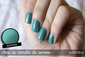Close do Esmalte Samba